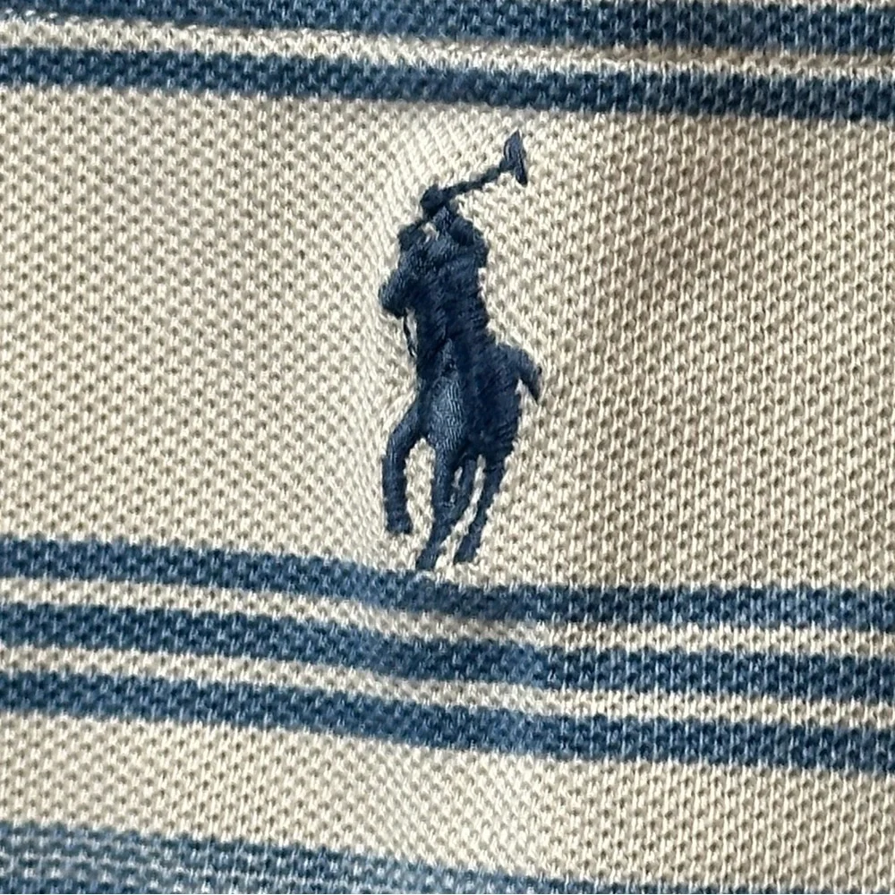 POLO RALPH LAUREN men’s CLASSIC FIT STRIPED MESH POLO SHIRT